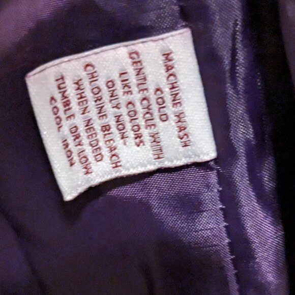 JM Collection Vintage Purple Blazer - Picture 4 of 6